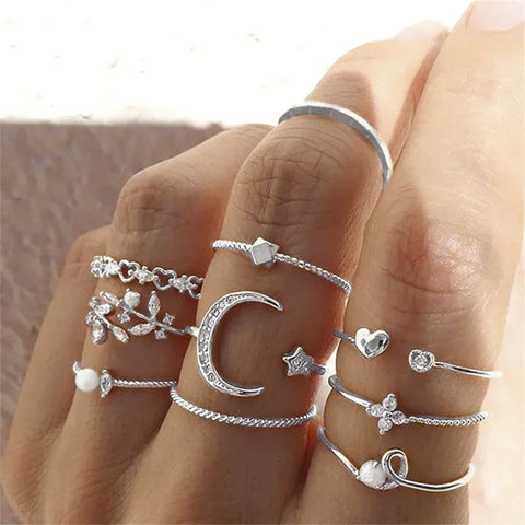 Lats Boho Rings Set